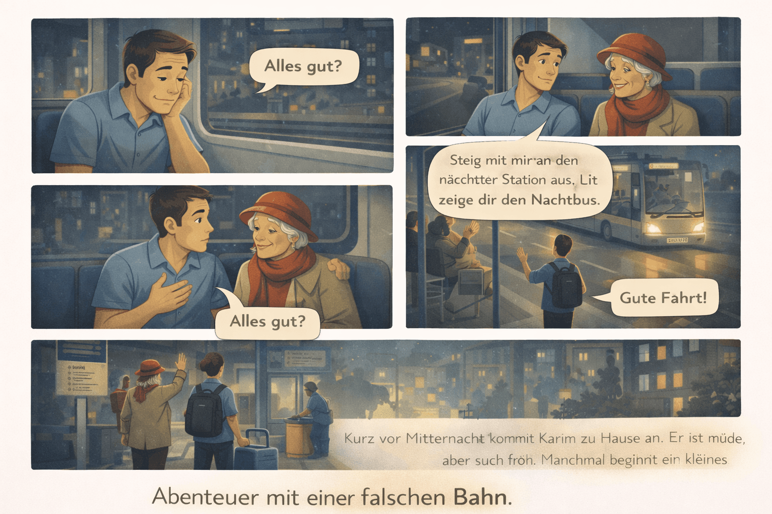 Die letzte Bahn nach Hause