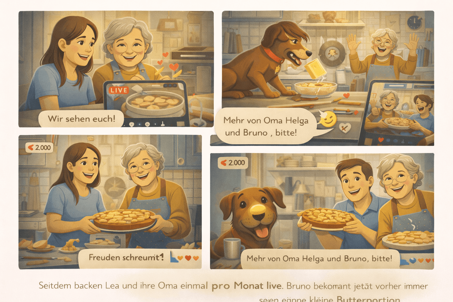 Oma und der Live-Kuchen